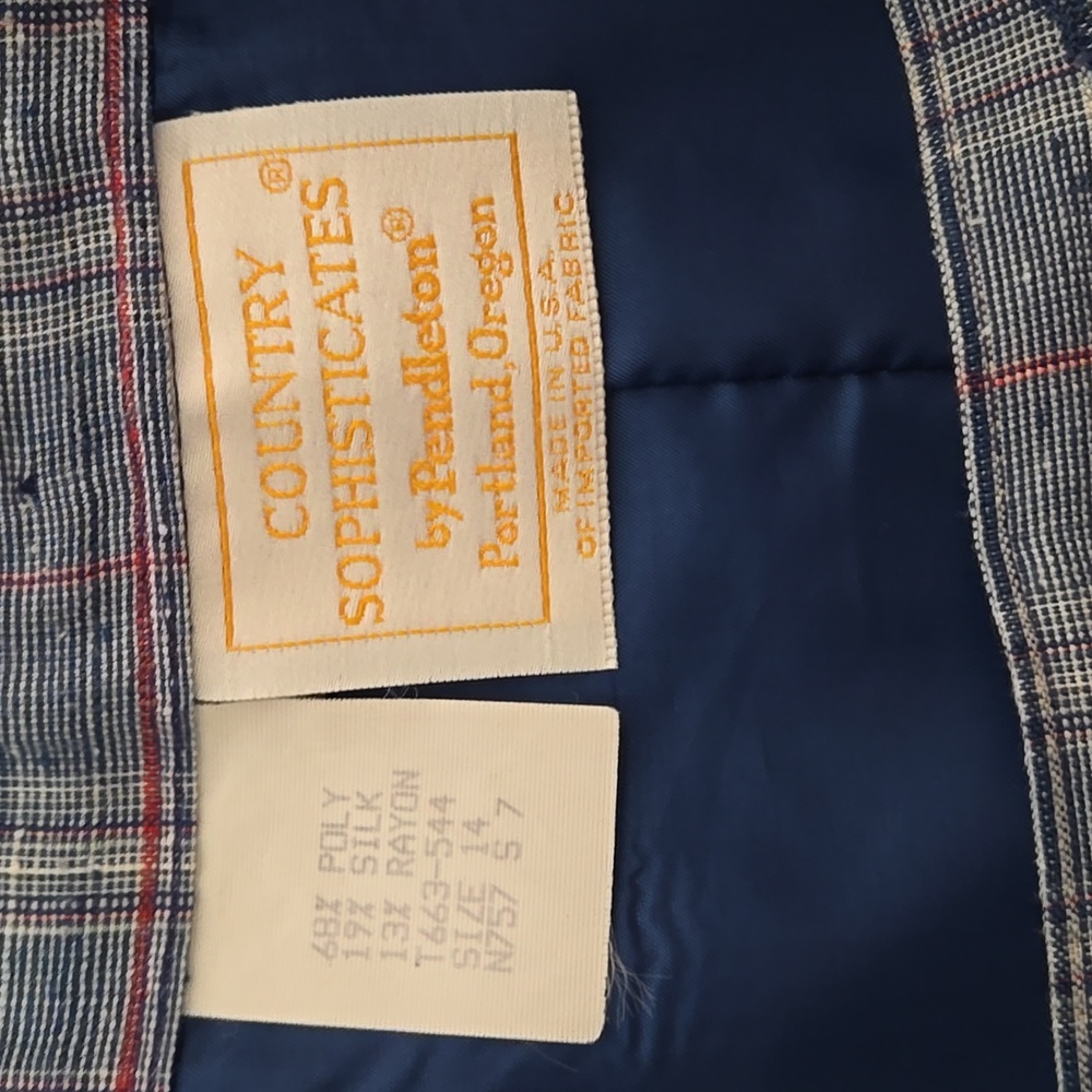 Silk Belnd Plaid Pencil Skirt - Picture 6 of 9